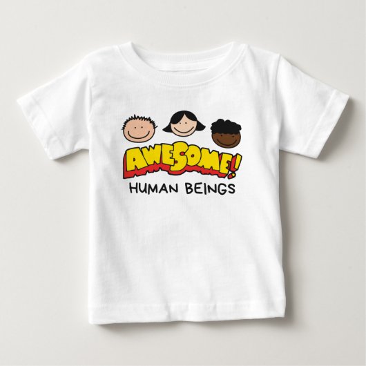 人間素晴らし生 ベビーTシャツ (正面)
