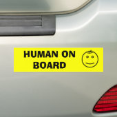 人間船上に バンパーステッカー (車上)