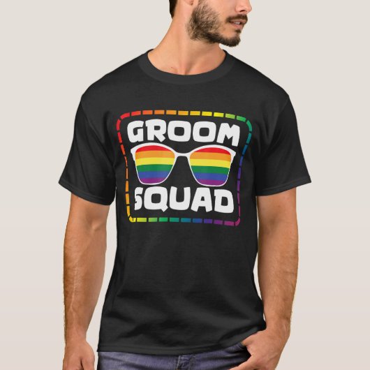 人間誇りを持ったのLGBT同性愛者平等結婚のカップルの黒人 Tシャツ (正面)