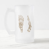 人間足の骨 フロストグラスビールジョッキ (左)