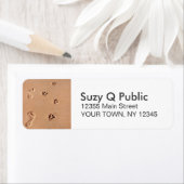 人間足プリントポープリントパーソナル住所 シール (インサイチュ)