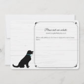 人間達はデートを除いて既婚犬を得ている 招待状 (裏面)