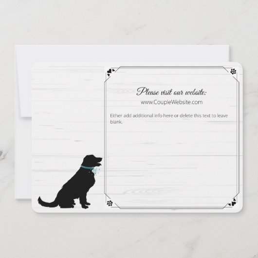 人間達はデートを除いて既婚犬を得ている 招待状 (裏面)