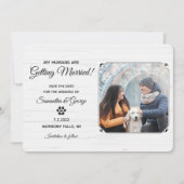 人間達はデートを除いて既婚犬を得ている 招待状 (正面)