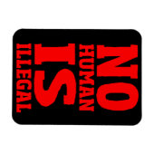 人間違法がありません マグネット (横)