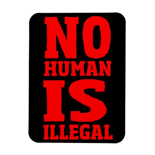 人間違法がありません マグネット (縦)