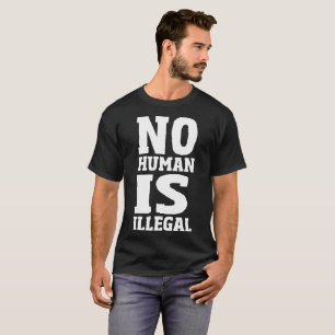 人間違法がありません Tシャツ