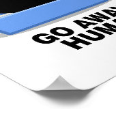 人間遠くにが可愛おもしろいい黒猫は人間が嫌い ポスター (角)