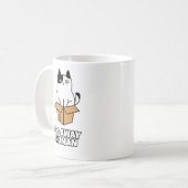 人間遠くにになる コーヒーマグカップ (正面左)