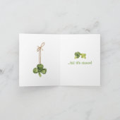 人間関係かわいい格言おもしろいSt patricks dayカード 案内状 (内部)