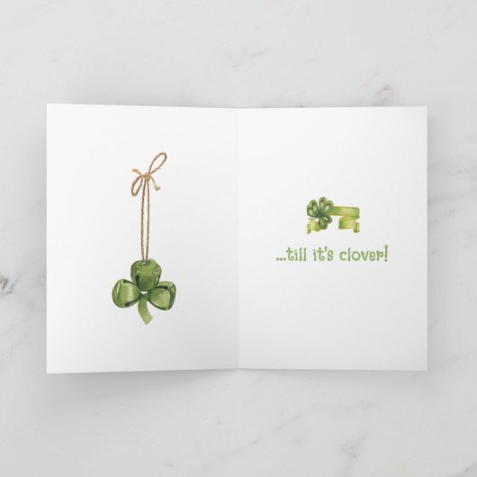 人間関係かわいい格言おもしろいSt patricks dayカード 案内状 (内部)