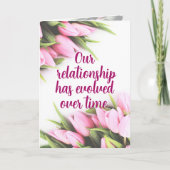 人間関係が進化した – 母の日 サンキューカード (正面)