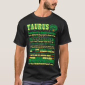 人間関係で支配的なトーラスの(占星術の)十二宮図 Tシャツ (正面)
