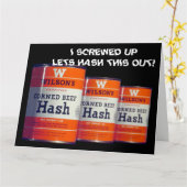 人間関係ねじ上げカード謝罪の許し カード (黄色い花)