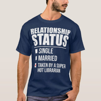 人間関係のステータスすごいが注目の司書 Tシャツ