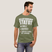 人間関係の状態すごいがホットライブラリ Tシャツ (正面フル)