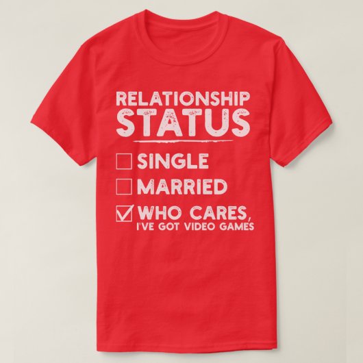 人間関係の状態ビデオゲーおもしろいム1 Tシャツ (デザイン正面)
