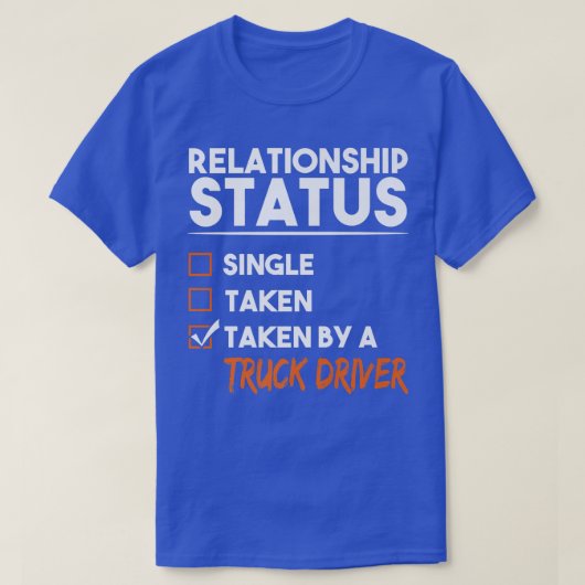 人間関係の状況を把握するトラックの運転おもしろい員 Tシャツ (デザイン正面)
