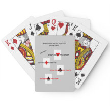 人間関係はトランプ遊の甲板のようなもの」