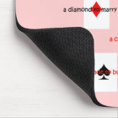 人間関係はトランプ遊の甲板のようなもの」 マウスパッド (コーナー)