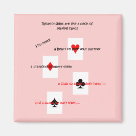 人間関係はトランプ遊の甲板のようなもの」 マグネット