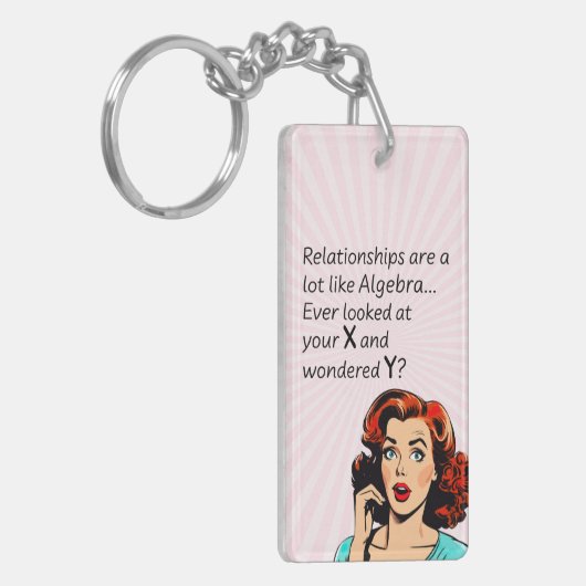 人間関係は代数Quipと同おもしろいじ キーホルダー (正面左)