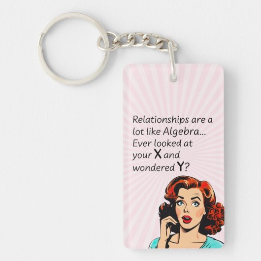 人間関係は代数Quipと同おもしろいじ キーホルダー (正面)