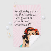 人間関係は代数Quipと同おもしろいじ ゴルフタオル (インサイチュ)