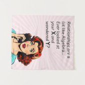 人間関係は代数Quipと同おもしろいじ タペストリー (正面(横))