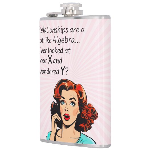 人間関係は代数Quipと同おもしろいじ フラスク (左)