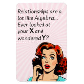 人間関係は代数Quipと同おもしろいじ マグネット (縦)