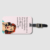 人間関係は代数Quipと同おもしろいじ ラゲッジタグ (正面横)