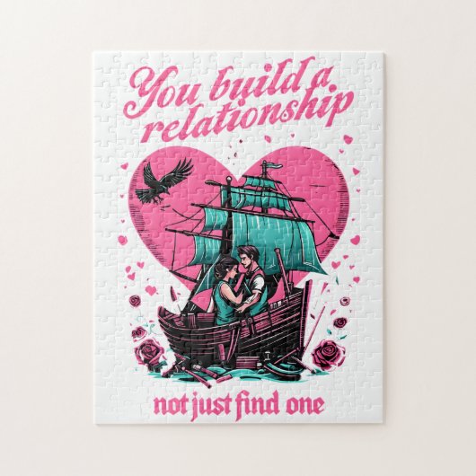 人間関係を作る ジグソーパズル (縦)