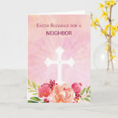 人間関係カスタム宗教的イースター恵み カード (黄色い花)