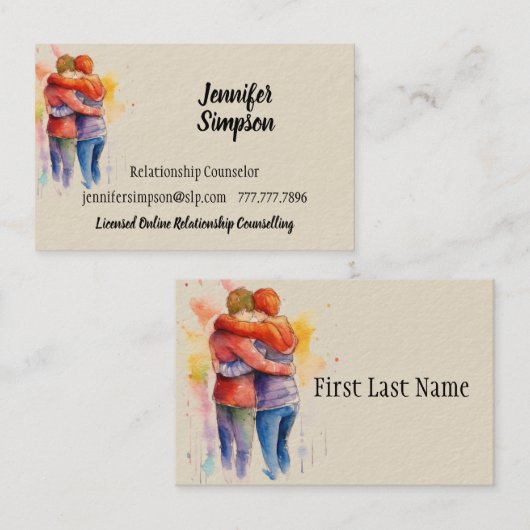 人間関係コーチング相談 名刺 (正面/裏面)