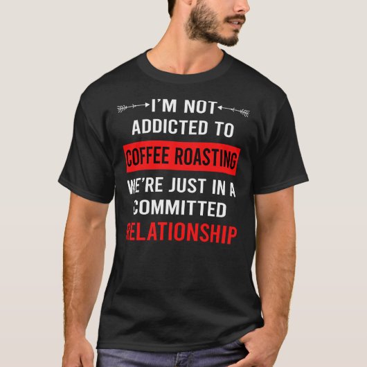 人間関係コーヒー焙煎 Tシャツ (正面)
