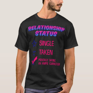 人間関係ステータスデートすることキャラクター3 Tシャツ