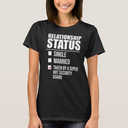 人間関係ステータス取得ホットセキュリティガードヴァレン Tシャツ (正面)