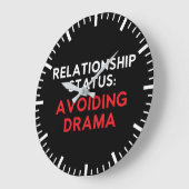 人間関係ステータス回避ドラマおもしろい、シングル ラージ壁時計 (傾斜)