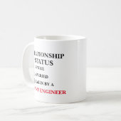 人間関係ステータス植物技術者 コーヒーマグカップ (正面左)