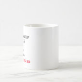 人間関係ステータス植物技術者 コーヒーマグカップ (中央)