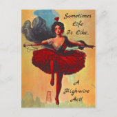 人間関係リンゴライフはハイワイヤ行為PCのようなものである ポストカード (正面)