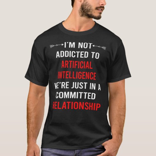 人間関係人工知能AI Tシャツ (正面)