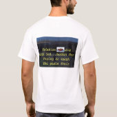 人間関係対平和列車のTシャツ Tシャツ (裏面)