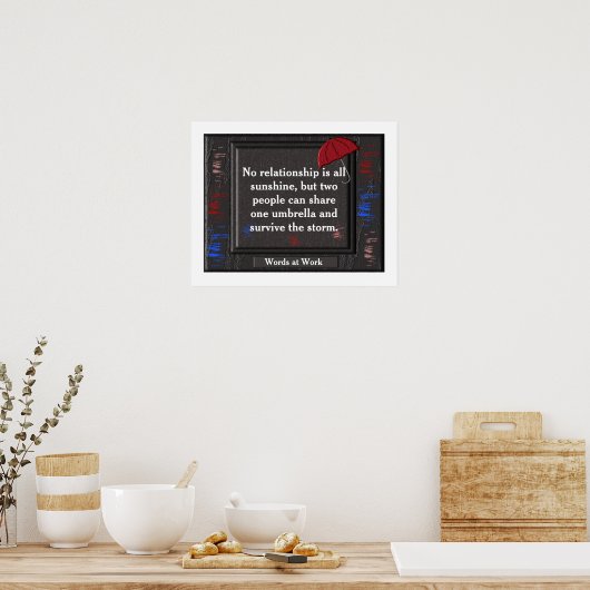 人間関係引用文 – ポスター (キッチン)