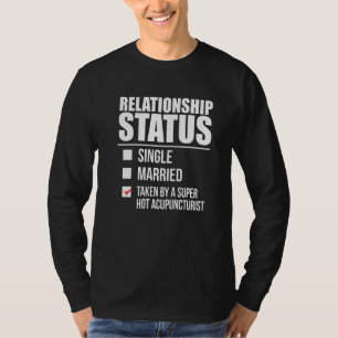 人間関係状態の取得されたホット鍼灸器価数 Tシャツ