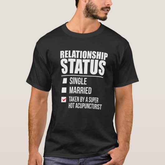人間関係状態の取得されたホット鍼灸器価数 Tシャツ (正面)