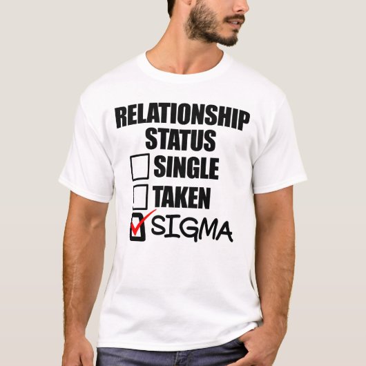 人間関係状態シグマ Tシャツ (正面)