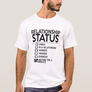人間関係独身のの状態人間関係 Tシャツ