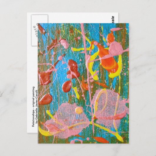 人間関係 ポストカード (正面/裏面)